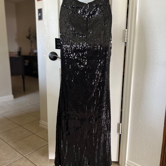 Lulus Black Sequin Rosette Halter - Picture 9 of 13